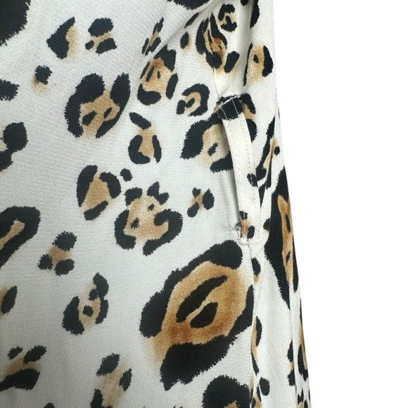 Corey Lynn Calter Arabella Leopard Midi Dress L Petite Spaghetti Strap (No Belt) - Picture 5 of 14